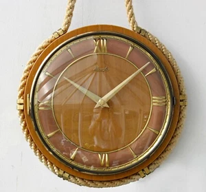 Vintage 23cm Kienzle Wanduhr - German Retro Mid Century Seiluhr Geschenk - Bild 1 von 5