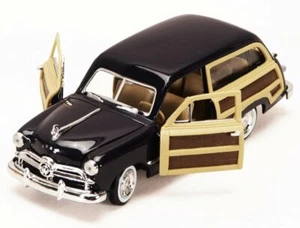 1949 Ford Woody Wagon, Midnight Blue - Motor Max 73260W - 1/24 Scale Diecast Car - Picture 1 of 2