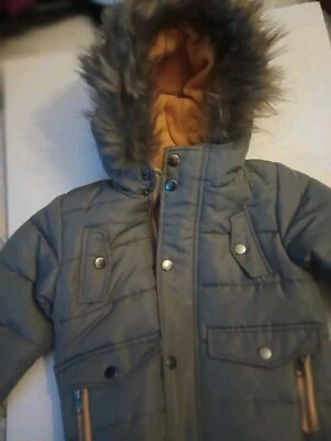 Jaqueta Rothschild 18 meses infantil inchada forrada de pele capuz - Imagem 1 de 4