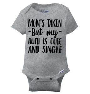 Nephew Niece Shower Gifts From Aunt Auntie Newborn Baby Boy Girl Infant Romper - Picture 1 of 12