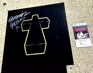 JUSTICE SIGNED Cross Gold Vinyl JSA COA - Picture 1 of 5