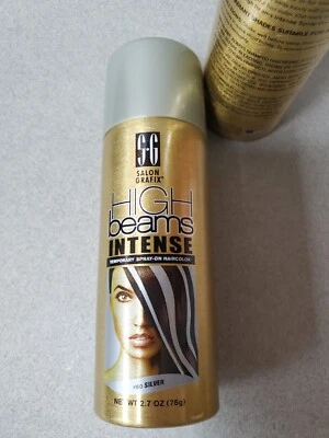 Salon Grafix High Beams 强效喷雾染发剂 - 银色 - 2.7 盎司 #60 全新 — 第 1/3 张图片