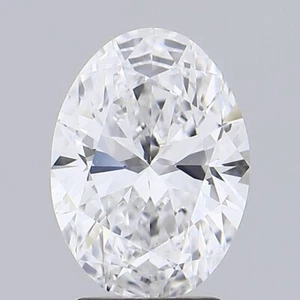 1.64ct Oval Brilliant Cut Lab-grown Diamond IGI Certified E Colour VS1 Clarity - Picture 1 of 5