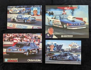 Warren Johnson Pro Stock hero cards Set of 4 WJ 1987 89 90 95 AcDelco Oldsmobile - Picture 1 of 1