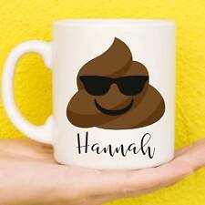 Personalised Poop Emoji Mug | Poo Emoji Gifts | Cool Poop Emoji Gift