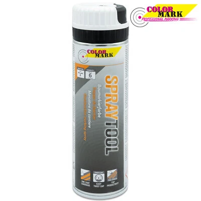 COLORMARK SPRAYTOOL Markierungsspray Sprüh Baumarkier Farbe Dose Weiss 500ml - Bild 1 von 4