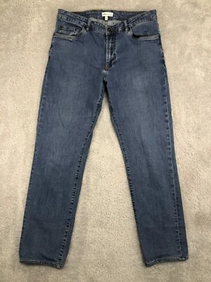 Pantalones de mezclilla Peter Millar Pilot Mill para hombre 36x30 (etiqueta 36x34) azul MS23B95FB Foto 1 de 4