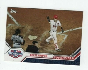 2017 TOPPS OPENING DAY SUPERSTAR CELEBRATION BRYCE HARPER NATIONALS #23 - Picture 1 of 3