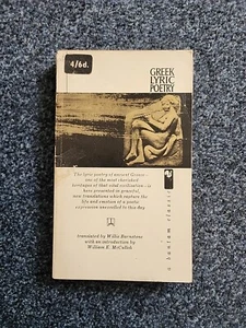Greek Lyric Poetry - Willis Barnstone (Trans) Bantam (Paperback, 1962) Good Book - Picture 1 of 2