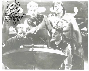 VINTAGE. BUSTER CRABBE signed UNIQUE FLASH GORDON, Buck Rogers COA - Picture 1 of 3