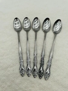 5er Set Vintage Imperial 18 CR Edelstahl Besteck Japan Eistee Getränkelöffel - Bild 1 von 9
