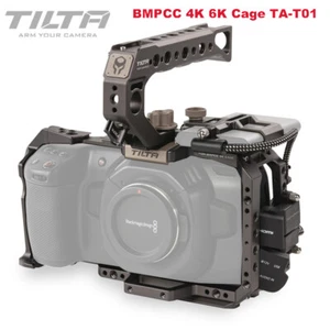 New Tilta TA-T01-B-G BMPCC 4K 6K Cage Full Cage SSD Drive Holder for BlackMagic - Picture 1 of 14