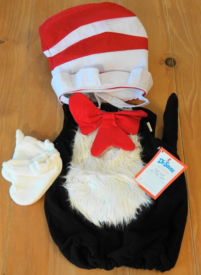 New Pottery Barn Kids BABY Dr. Seuss's CAT IN THE HAT Costume Infant 6-12 Months - Image 1 of 1