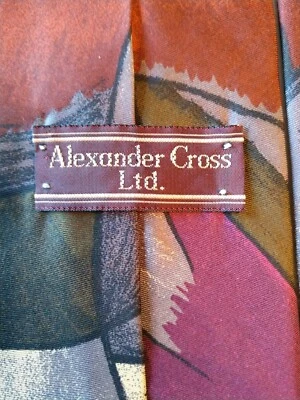 Corbata Alexander Cross - Corbata 100% seda. Diseñado en Italia. Foto 1 de 4