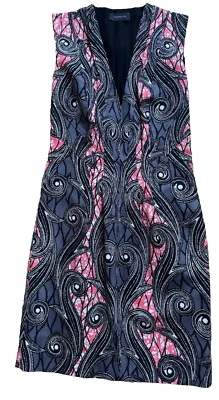 VESTIDO THAKOON sin mangas talla 4 precio de venta sugerido por el fabricante 1250 USD - Italia cuello en V profundo Foto 1 de 4