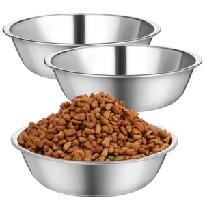 3pcs Pet Bowls Indoor Cats Bowls Dog Food Bowls Metal Pet Feeder Bowls Pet - Picture 1 of 11
