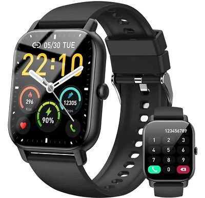 Smart Watch Men Women Fitness Tracker Blood Pressure Heart Rate Sport Watches UK - Image 1 of 4