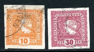 Briefmarken Österreich, Scott # P22 und P23 gebraucht - Bild 1 von 1