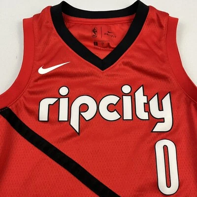 Damian Lillard Portland Trail Blazers Jersey Small Nike Ripcity Dri-Fit NBA #0 - Image 1 of 4