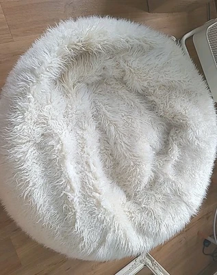 Icon Sitzsack Kunstfell Flauschig Weiß - Bild 1 von 3