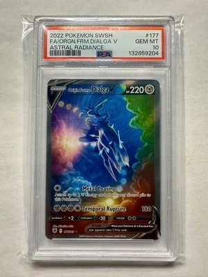 Origin Forme Dialga V PSA 10 Alternate Art 177/189 Astral Radiance Pokemon Card - Image 1 of 2