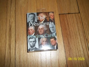THE PRESIDENTS Spielkarten Deck ~ alle 44 Präsidenten mit Fakten & Zitaten ~ VERSIEGELT - Bild 1 von 4