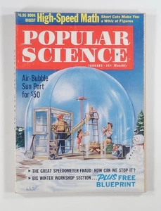 1961 Jan POPULAR SCIENCE plastic sun port SPEEDOMETER FRAUD workshop BLUEPRINTS - Picture 1 of 7