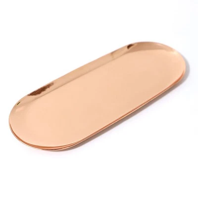  Deko Platte Serviertablett Klein Aufbewahrungstablett Aus Metall - Bild 1 von 4