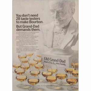 1968 Old Grand Dad: You Don’t Need 28 Taste Testers Vintage Print Ad - Picture 1 of 1