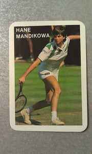 Hana Mandlikova Aussie 1987 Jorge Lobo Das Nieves Calendar Card Tennis Oddball