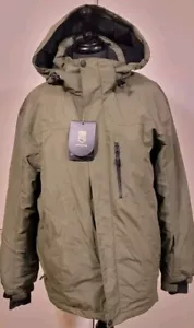Free Soldier Men Waterproof Ski Fleece Lined Jacket Hood Taped Seams New - Picture 1 of 6