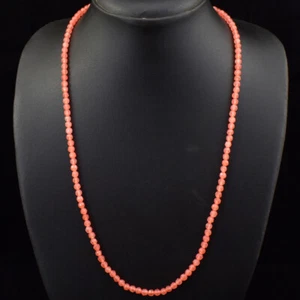 Collar de cuentas facetadas de 65,00 quilates de ágata fresa natural forma redonda JK 08E165 - Imagen 1 de 3