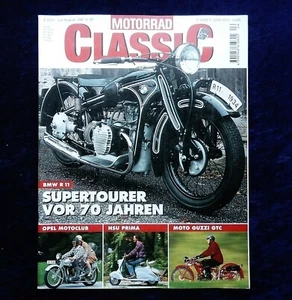 Motorrad Classic 4.2001, NSU Prima Roller, BMW R 11, Opel Motoclub, - Bild 1 von 6