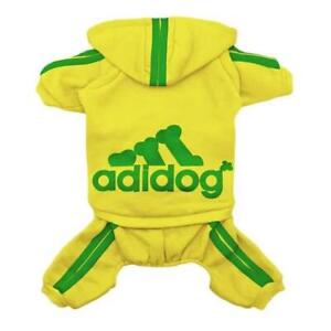 Adidog Pet Dog Warm Winter Hoodie Jumpsuit Puppy Coat Sweatshirt Clothes 6 Sizes