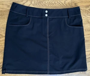 Adidas Climacool schwarzer Golfskort mit weißen Nähten 4 Taschen Reißverschluss Gr. 14 - Bild 1 von 18