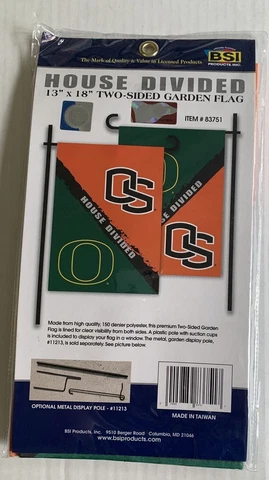 OSU Beavers vs. U of O Ducks House Divided 13” x 18” Garden Flag/Banner Cover