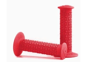 AME old school BMX ROUNDS bicycle grips - red *MADE IN USA* - Picture 1 of 1