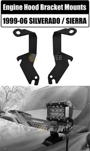 Soportes de montaje de luz LED con campana de motor para Silverado Sierra 1999-06 - Imagen 1 de 5