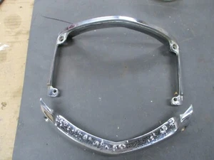 1949 Cadillac 62 Series Guide Right Front Fog Lamp Bezel Upper and Lower - Picture 1 of 7