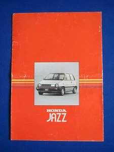 Honda Jazz City Car UK Brochure 1983 - Picture 1 of 1