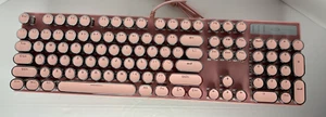 Magegee MK Storm Gaming Keyboard w/Blue Switches - Pink, Wired, Backlit - Picture 1 of 7