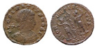 DELMACJUSZ, Cezar. 335-337 AD. Æ 16mm Follis 1,8gm Siscia w idealnym stanie.