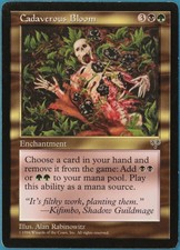Cadaverous Bloom Mirage PLD Black Green Rare MAGIC CARD (ID# 245293) ABUGames