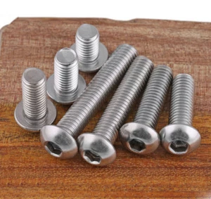 Longitud de rosca M2 3-40 mm 304 enchufe de acero inoxidable redondo hexagonal tornillo de cabeza - Imagen 1 de 5