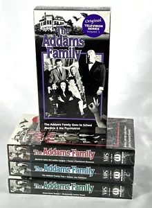The Addams Family VHS Volume 1, 2, 3 + 5 SEALED TV Series - Foto 1 di 11