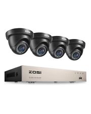 Sistema de cámara de seguridad ZOSI H.265 8 CANALES 5 MP Lite DVR exterior 1080P CCTV visión IR