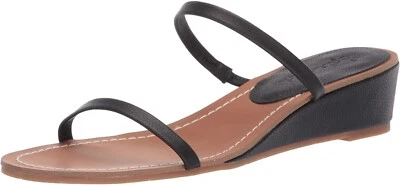 Sandalias para mujer Splendid Melanie LL2126 BLKLEA de cuero negro talla 9,5 Foto 1 de 4