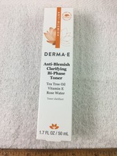 Derma E Anti-Blemish Clarifying Bi-Phase Toner 1.7 Fl Oz / 50 mL EXP 04-23 NIB