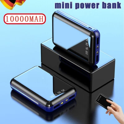 10000mAh Powerbank Externer Batterie Ladegerät ZusatzAkku 2USB Für Alle Handy DE - Bild 1 von 4