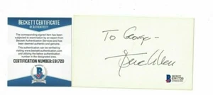 Steve Allen Comedian TV Game Shows Signed Index Card Beckett Certified - Picture 1 of 1